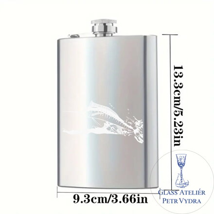 Placatka s motivem mořská ryba marlín - Gravírování do kovu