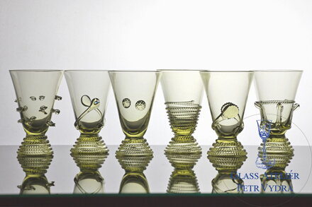 12x Sklenice z historického skla (200 ml) 1266/6 