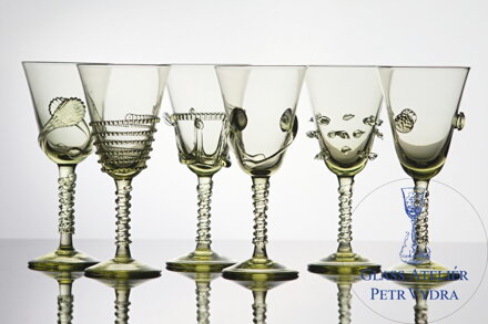 6x Sklenice na z historického skla (250 ml) 1266/t6