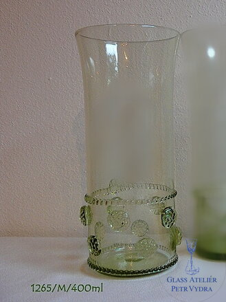 Historické sklo 2x- sklenice long drink 1265/M/400 ml
