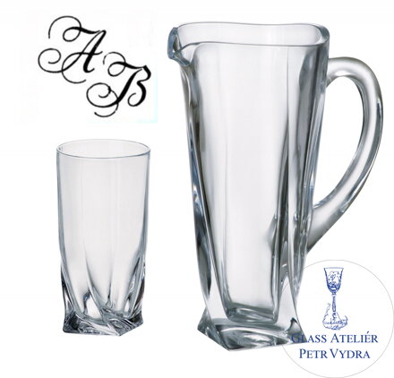 Quadro Long drink set-7 kusov s monogramom