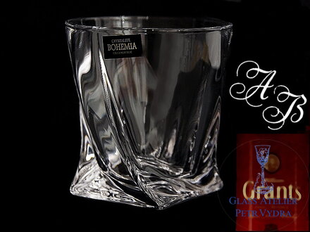 6x Quadro whisky poháre s monogramom 