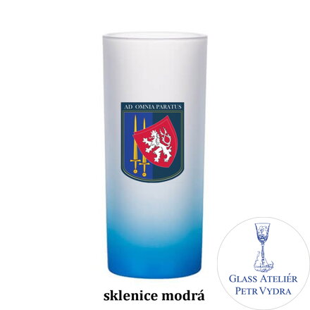 Barevná sklenice s vaším s vaším textem, fotografií nebo motivem ( fotografie je vzorová )
