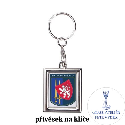 Oboustranný kovový přívěsek na klíče s vaším s vaším textem, fotografií nebo motivem ( fotografie je vzorová )