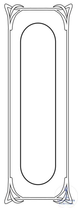 Dekorativní pískovaná tabule skla do okna, skříní nebo dveří ( vzor č 2 )