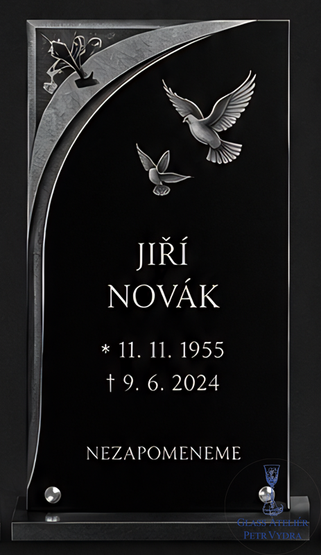 Vzor č 40 - Náhrobní desky z akrylátového skla s kvalitním UV tiskem