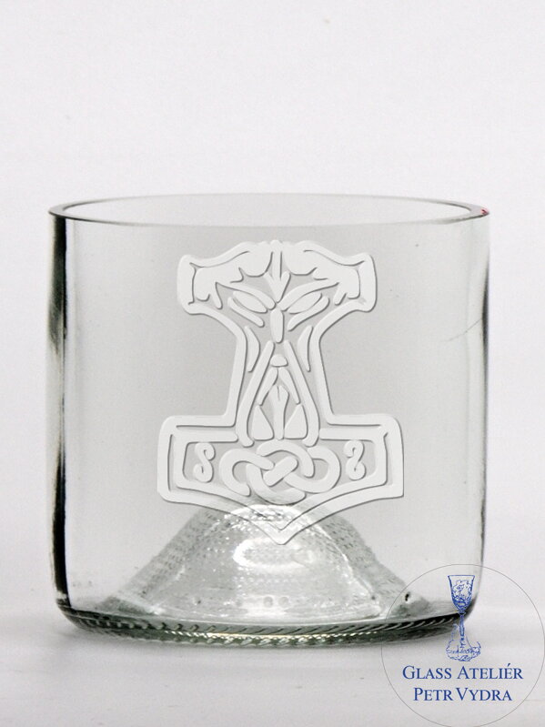 2 Stk. Öko-Gläser (aus einer Weinflasche) Mini klar (7 cm, 7,5 cm) Thors Hammer 2 Stk. Öko-Gläser (aus einer Weinflasche) Mini klar (7 cm, 7,5 cm) Thors Hammer