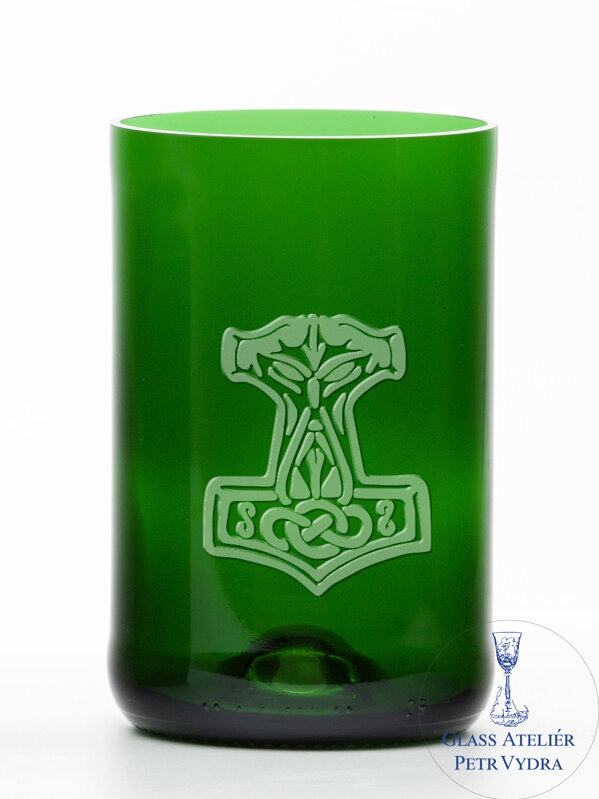 2 St. Öko-Gläser (aus einer Sektflasche) groß grün (13 cm, 6,5 cm) Thorshammer 2 St. Öko-Gläser (aus einer Sektflasche) groß grün (13 cm, 6,5 cm) Thorshammer
