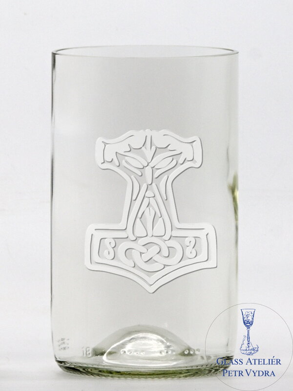 2 St. Öko-Gläser (aus einer Weinflasche) mittel klar (13 cm, B 7,5 cm) Thorshammer 2 St. Öko-Gläser (aus einer Weinflasche) mittel klar (13 cm, B 7,5 cm) Thorshammer