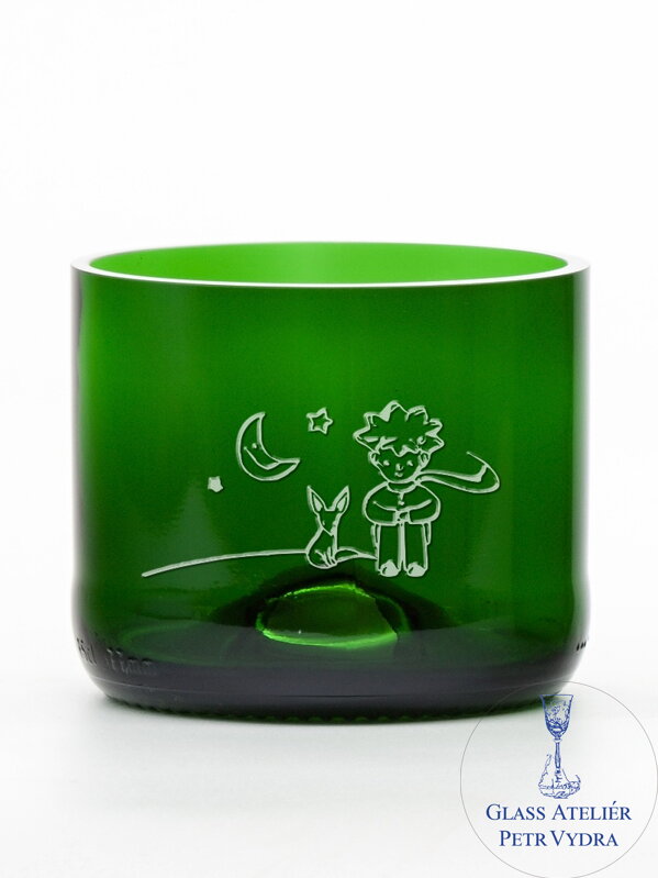 2ks Eko sklenice (z lahve od šampusu) malá zelená (7 cm, 7,5 cm) Malý princ měsíční 2ks Eko sklenice (z lahve od šampusu) malá zelená (7 cm, 7,5 cm) Malý princ měsíční