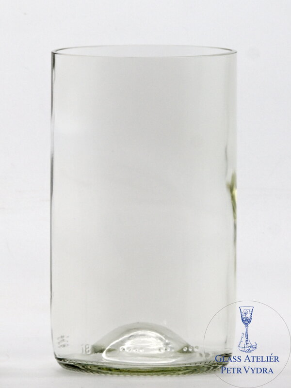 2 Stück Öko-Upcycling-Glas (aus einer Weinflasche) Mini klar (13 cm, 7,5 cm) 2 Stück Öko-Upcycling-Glas (aus einer Weinflasche) Mini klar (13 cm, 7,5 cm)