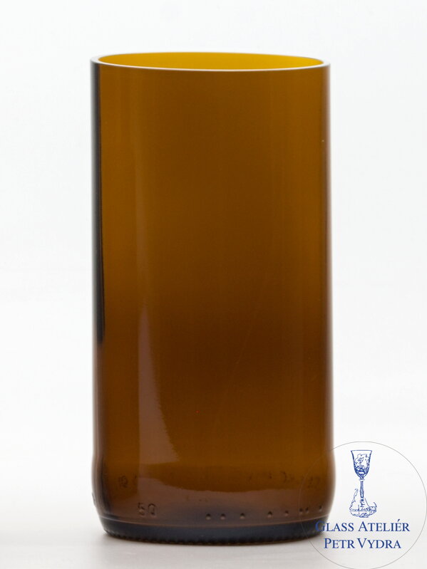 2 Stück Öko Upcycling Glas (aus einer Bierflasche) klein braun (13 cm, 6,5 cm) 2 Stück Öko Upcycling Glas (aus einer Bierflasche) klein braun (13 cm, 6,5 cm)