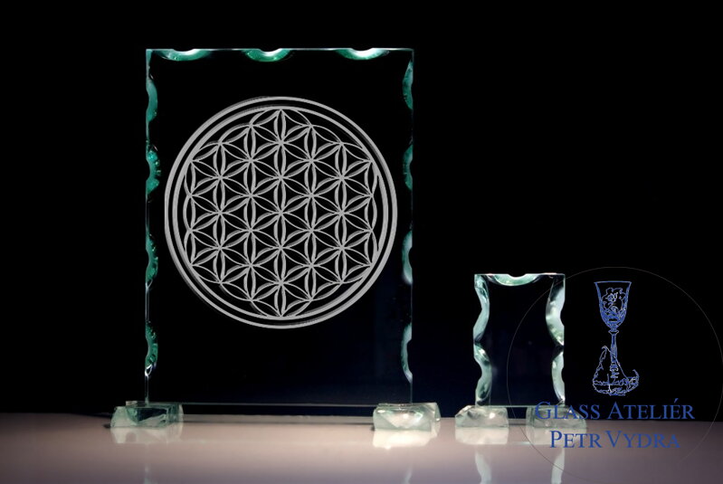 Plaketa (obdélník na výšku) motiv Květ života