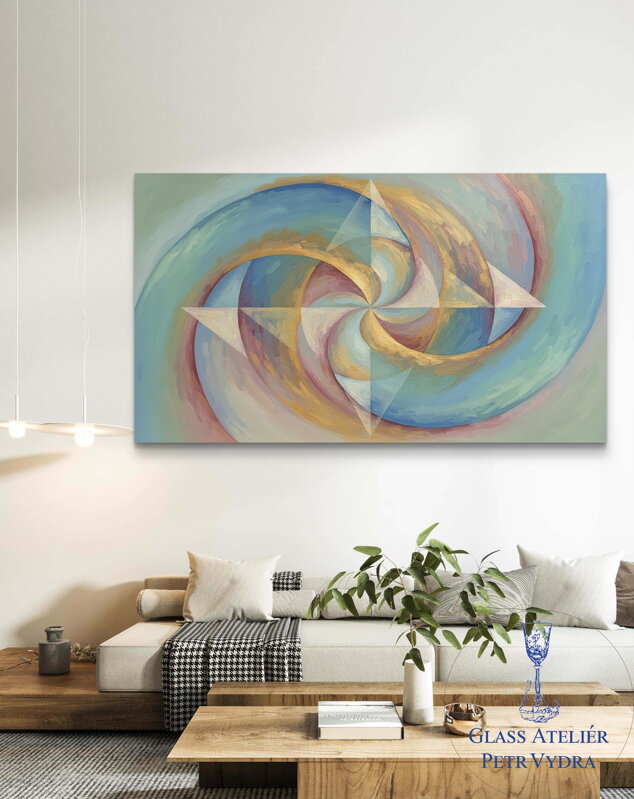 Obraz na akrylátovém skle - Abstraktní motiv Harmonie
