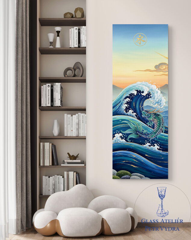 Fotoplátno - Abstrakni motiv Vlny 1x motiv