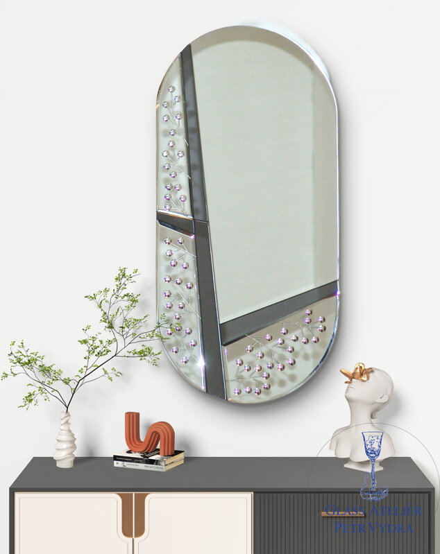 Benátské zrcadlo moderní - 30x62cm tic/tac ( 505 )