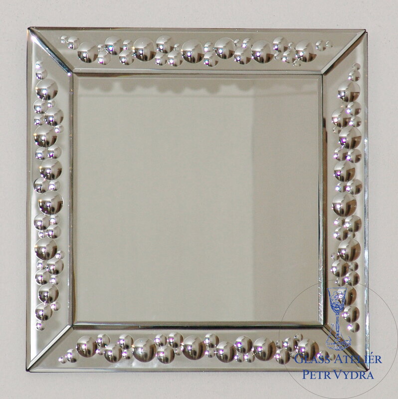 Benátské zrcadlo moderní - 45x45cm čtverec ( 501 )