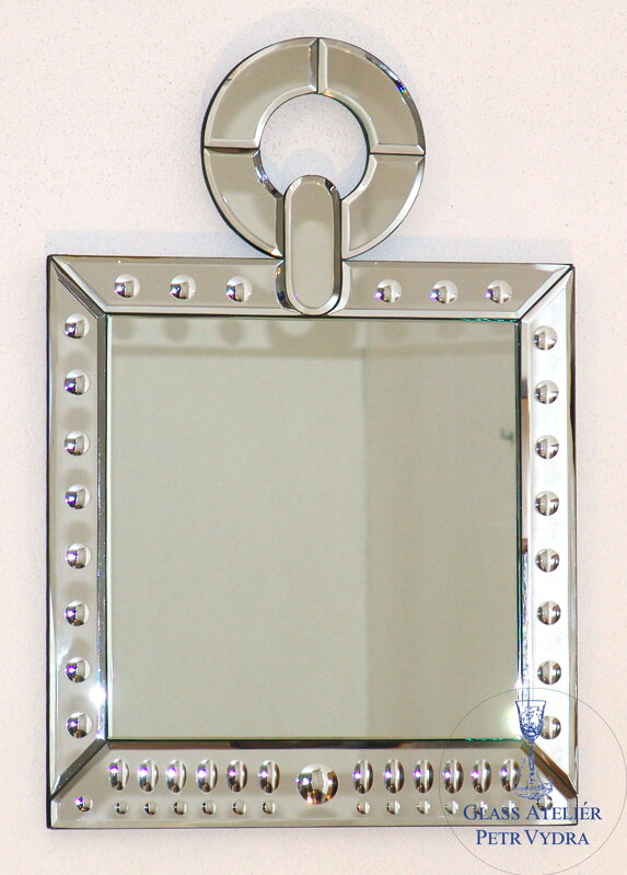Benátské zrcadlo moderní - 38x56cm prsten ( 504 )