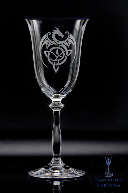 2x Angela Gläser 350 ml - Drachenmotiv 2x Angela Gläser 350 ml - Drachenmotiv