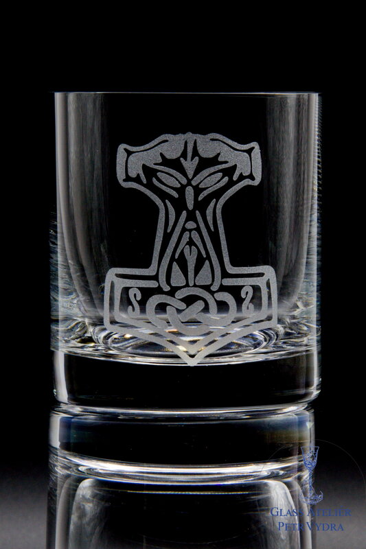 2x Sklenice Whisky 280 ml - motiv Thorovo kladivo 2x Sklenice Whisky 280 ml - motiv Thorovo kladivo