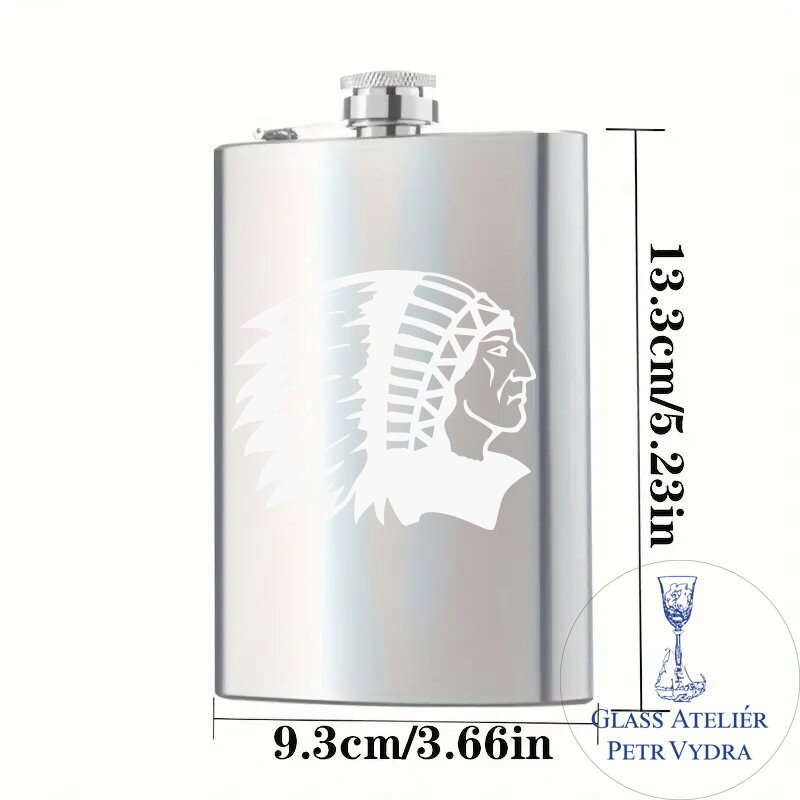 Placatka s motivem indián - Gravírování do kovu