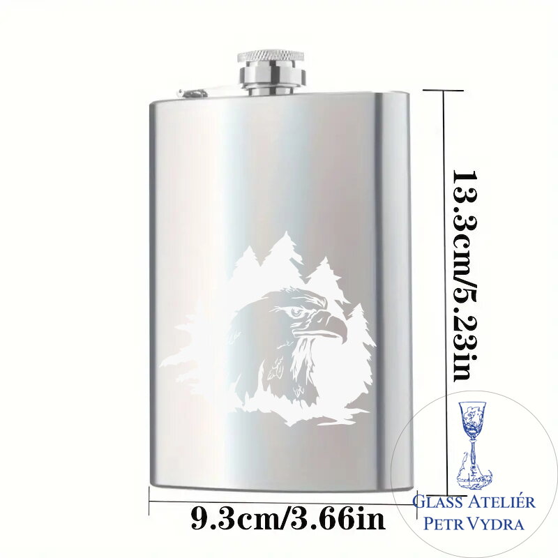 Placatka s motivem hlava orla - Gravírování do kovu