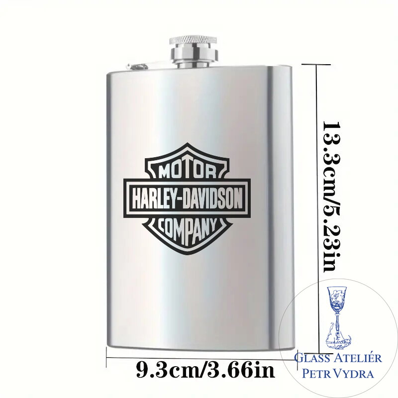 Placatka s motivem Harley Davidson- Gravírování do kovu Placatka s motivem Harley Davidson- Gravírování do kovu