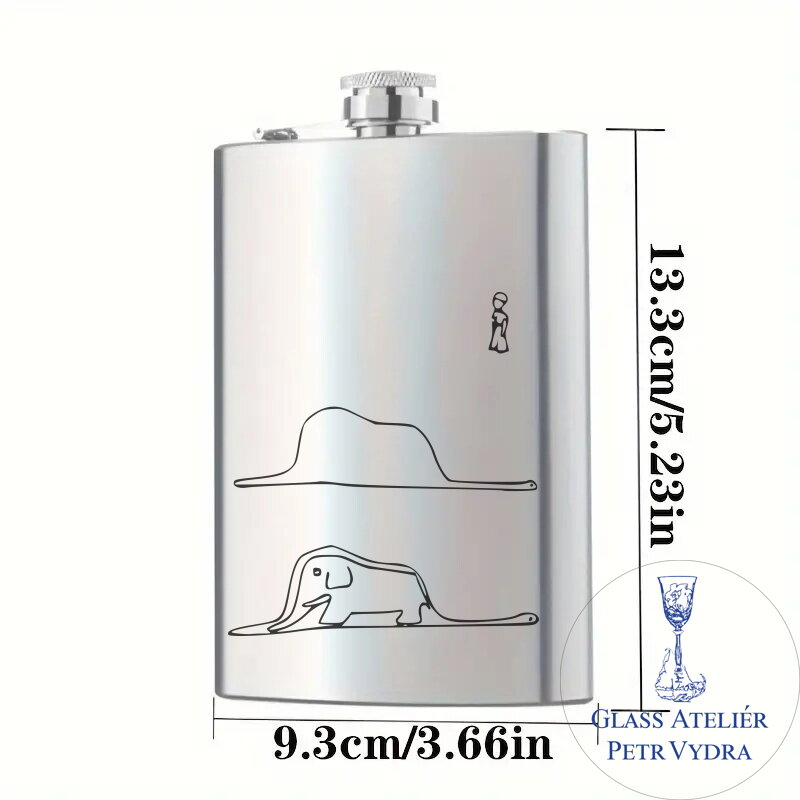 Placatka s motivem Malý princ a hroznýš - Gravírování do kovu Placatka s motivem Malý princ a hroznýš - Gravírování do kovu