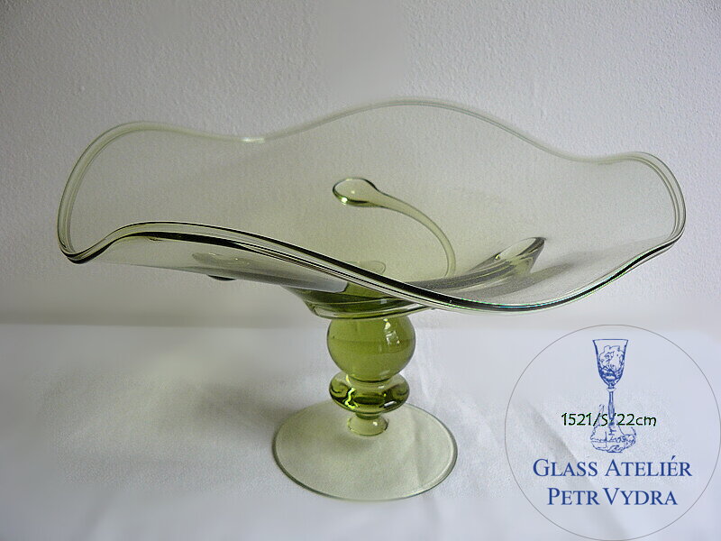 HISTORISCHES GLAS - Waldglas - SCHÜSSEL - 1521/S/ 22 cm HISTORISCHES GLAS - Waldglas - SCHÜSSEL - 1521/S/ 22 cm