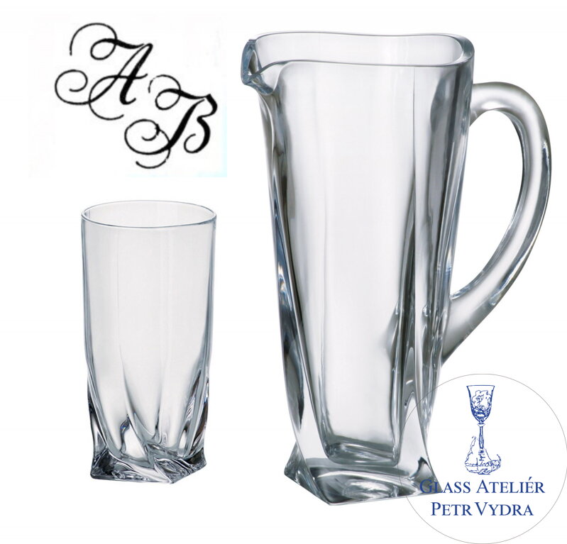 Quadro Long drink set- 7 kusů s monogramem Quadro Long drink set- 7 kusů s monogramem