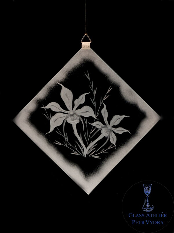 Ručně vyráběná závěsná vánoční ozdoba - KVĚTINY Ručně vyráběná závěsná vánoční ozdoba - KVĚTINY