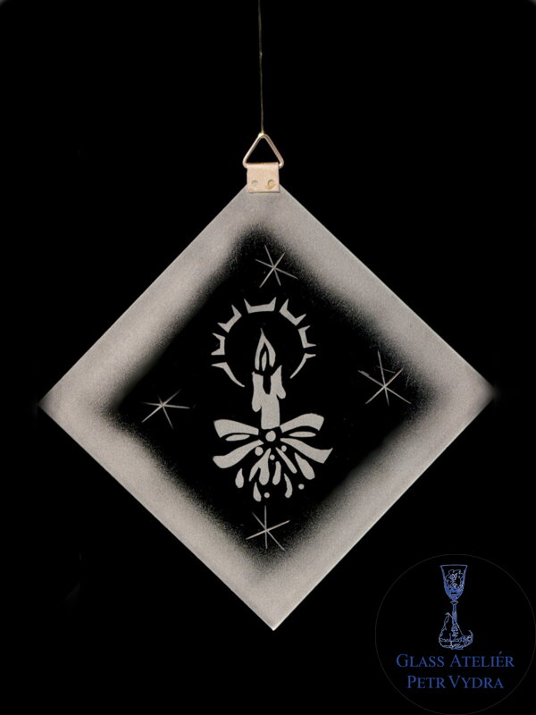 Ručně vyráběná závěsná vánoční ozdoba - VÁNOČNÍ SVÍČKA Ručně vyráběná závěsná vánoční ozdoba - VÁNOČNÍ SVÍČKA