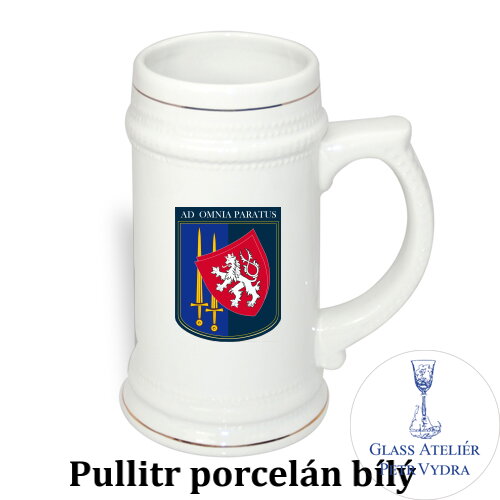 Bílý keramický pullitr s vaším s vaším textem, fotografií nebo motivem ( fotografie je vzorová )