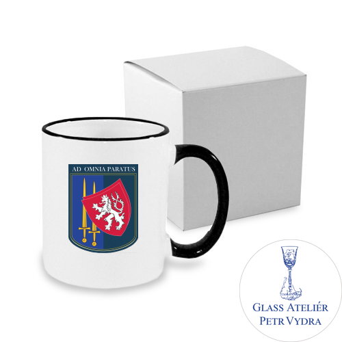 Keramický hrnek 330 ml JS Coating s barevným uchem a lemem s vaším s vaším textem, fotografií nebo motivem ( fotografie je vzorová ) Keramický hrnek 330 ml JS Coating s barevným uchem a lemem s vaším s vaším textem, fotografií nebo motivem ( fotografie je vzorová )