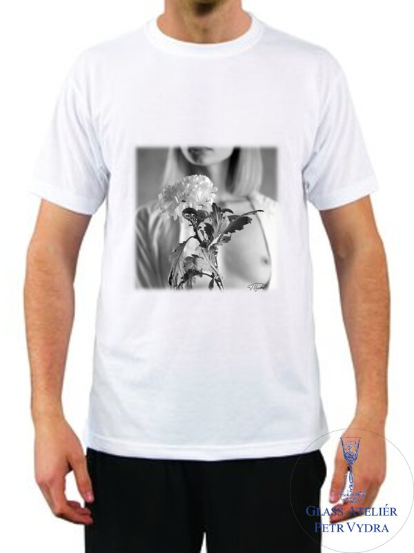 Tričko s krátkým rukávem Unisex- potisk autorských fotografií - fotograf Petr Vydra - motiv Květina