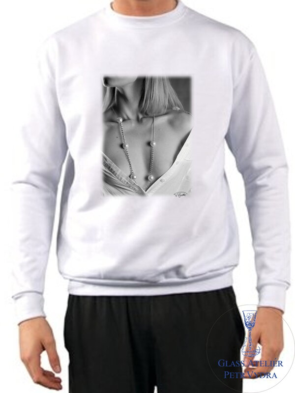 Mikina bez kapuce bílá - potisk autorských fotografií - fotograf Petr Vydra Mikina bez kapuce bílá - potisk autorských fotografií - fotograf Petr Vydra