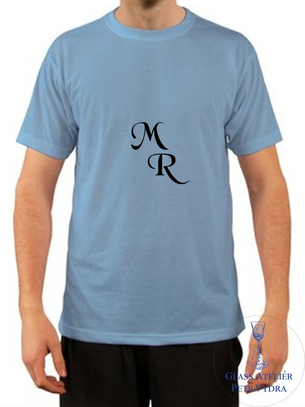 Tričko s krátkým rukávem Unisex - potisk motivu monogram Tričko s krátkým rukávem Unisex - potisk motivu monogram