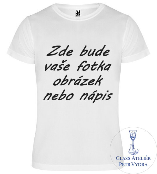 Sportovní tričko pánské Camimera - bílé - potisk vlastního motivu Sportovní tričko pánské Camimera - bílé - potisk vlastního motivu