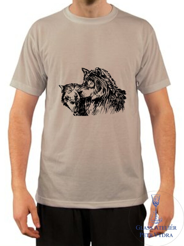 Tričko s krátkým rukávem Unisex - potisk motivu stádo vlci Tričko s krátkým rukávem Unisex - potisk motivu stádo vlci