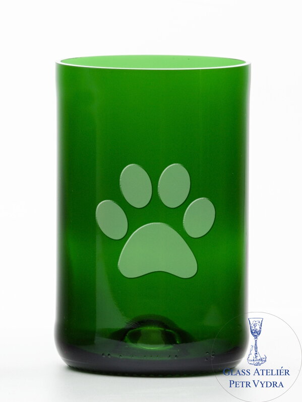 2 St. Öko-Gläser (aus einer Sektflasche) groß grün (13 cm, 6,5 cm) Paw 2 St. Öko-Gläser (aus einer Sektflasche) groß grün (13 cm, 6,5 cm) Paw