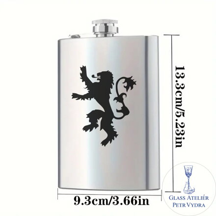 Placatka s Český lev - Gravírování do kovu