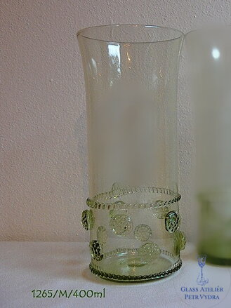 Historické sklo 2x- sklenice long drink 1265/M/400 ml