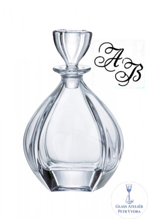 1x Laguna whisky Karaffa mit monogramm