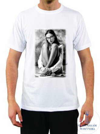 Tričko s krátkým rukávem Unisex- potisk autorských fotografií - fotograf Petr Vydra  - motiv Adélka 