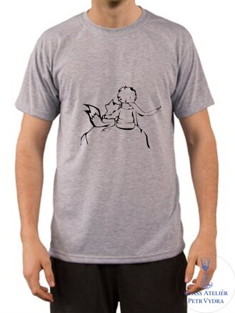Tričko s krátkým rukávem Unisex - potisk motivu malý princ a liška