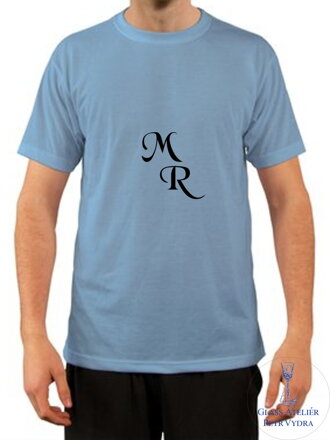 Tričko s krátkým rukávem Unisex - potisk motivu monogram