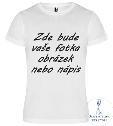Sportovní tričko pánské Camimera - bílé - potisk vlastního motivu