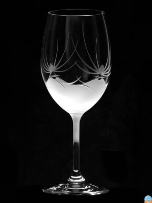  4x Sklenice na víno (250/ 350 ml) – motiv Bodlák 