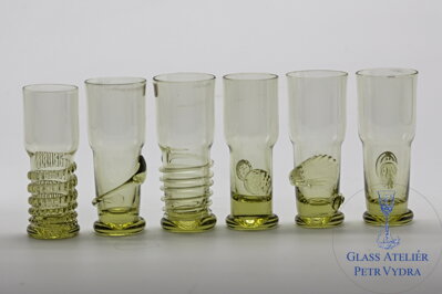 12x Sklenice na likér z historického skla (90 ml) 1215/6 