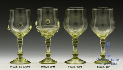 Historické sklo 2x- sklenice víno 14032/OPT/230ml